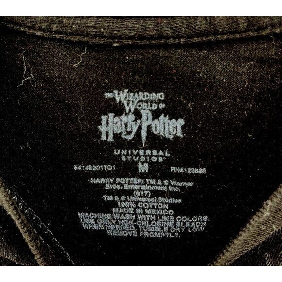Harry Potter Universal Studios Women's Men's T-Shirt Print Graphic Medium Black - Picture 3 of 6
